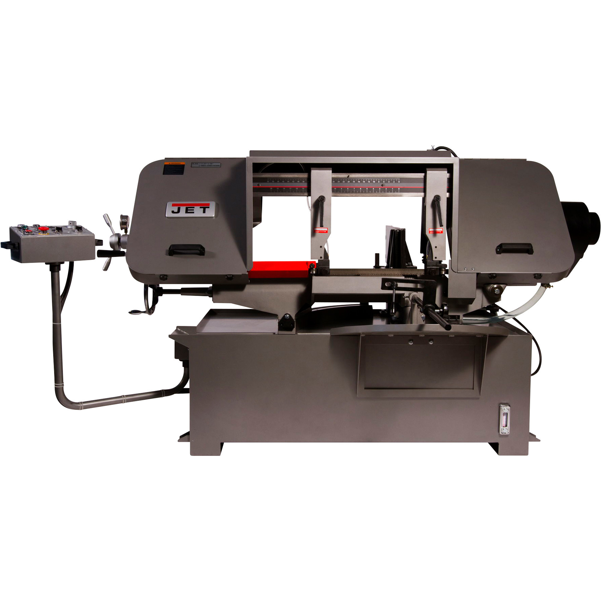 JET Horizontal Semi-Automatic Variable Speed Mitering Band Saw, 12in. x 20in., 3 HP, Model# HBS-1220MSA
